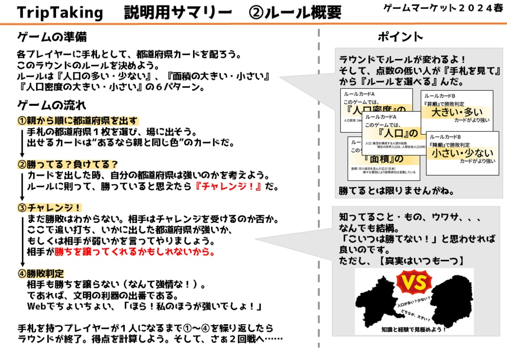 ゲムマ2023秋セット Trip Taking & ぷらねトリック & 50個の金塊