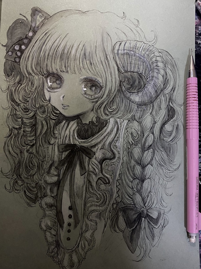 ドローイング「my lamb」