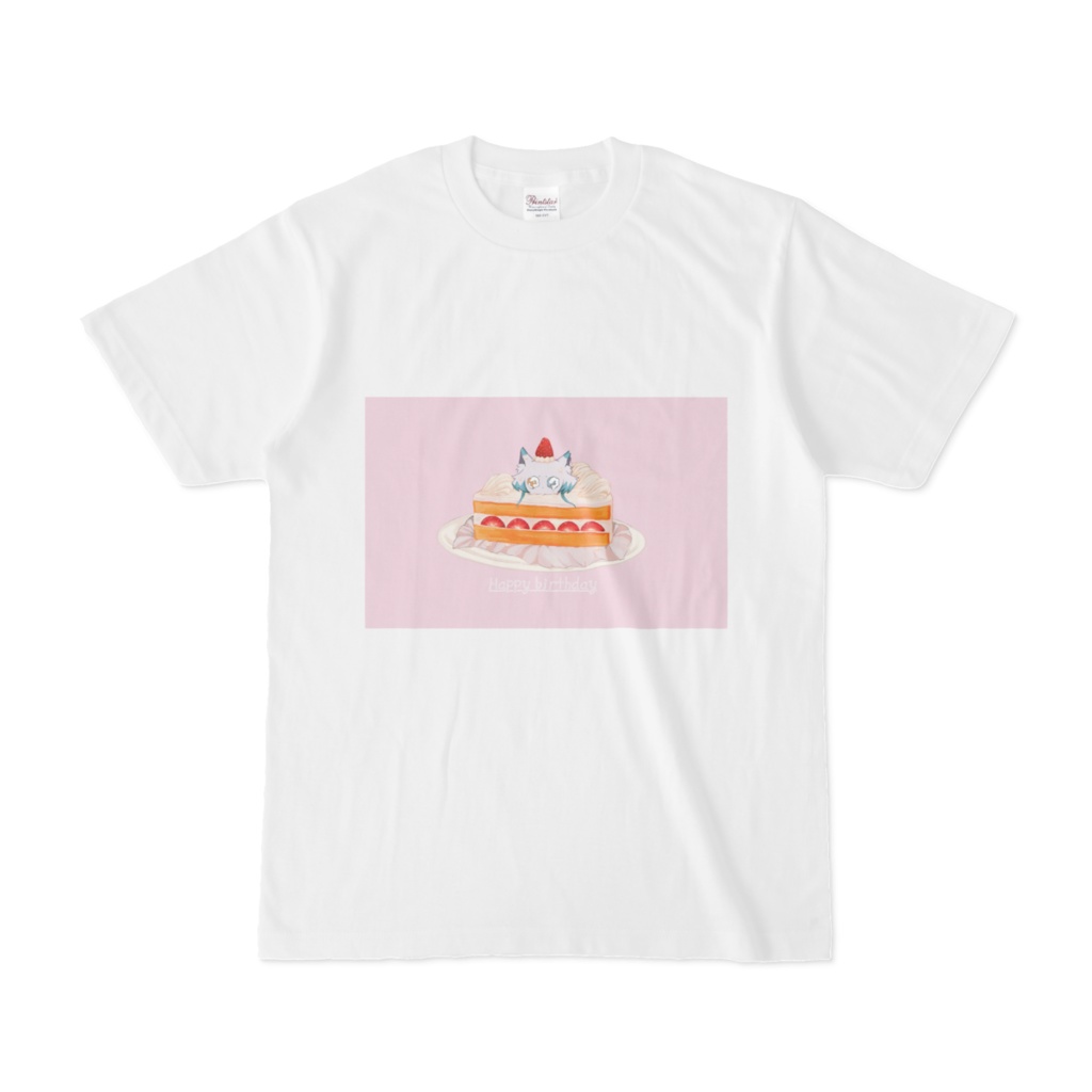 Happy birthday ケモこま Tシャツ