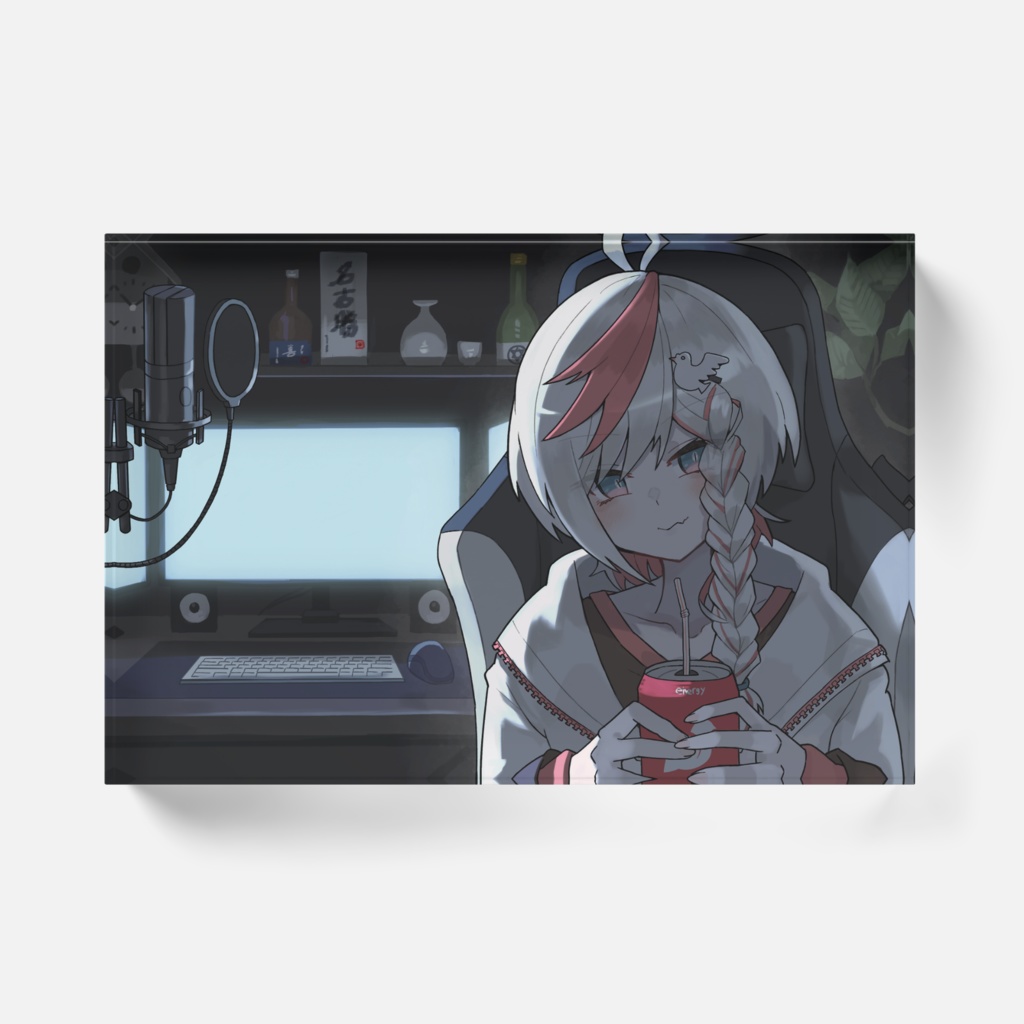 配信待機アクリルブロック