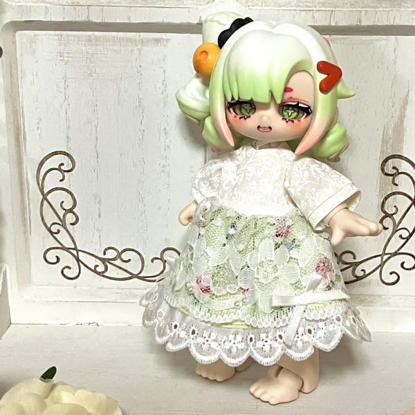 【ドール】1/12size:クリスマスドレス