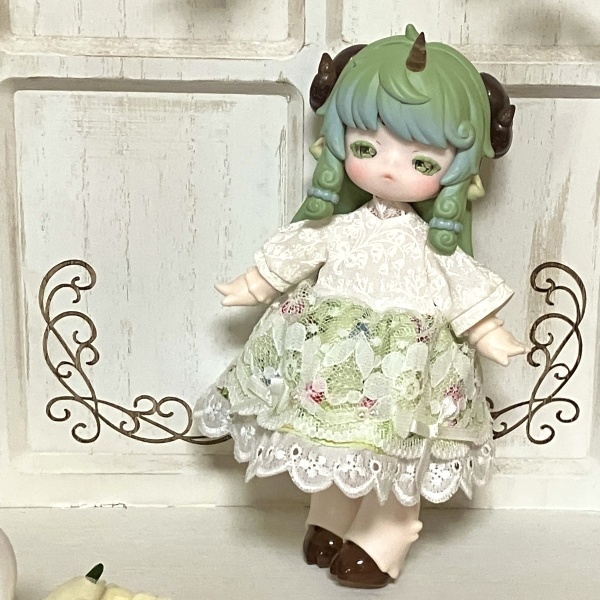 【ドール】1/12size:クリスマスドレス