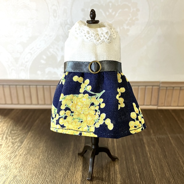 【ドール】1/12size:ミモザのワンピース