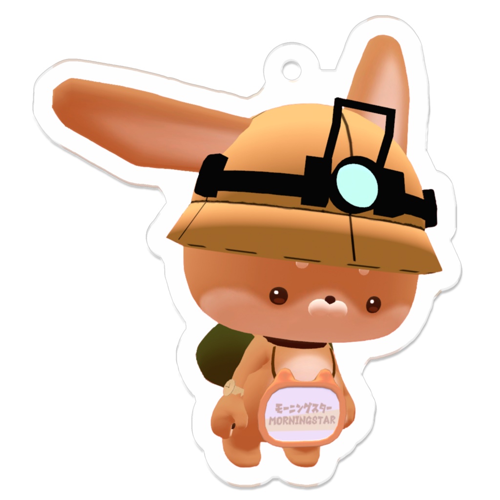 【アクリルキーホルダー 】耳伸び犬【いぬいぬ】