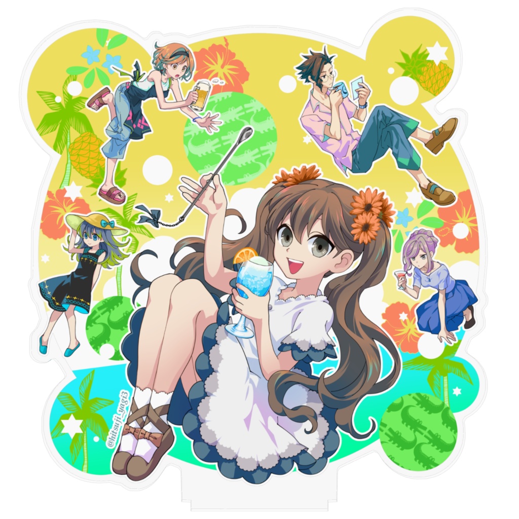 【公式】迷い子たちのララバイ アクリルフィギュア 彩織と仲間たち