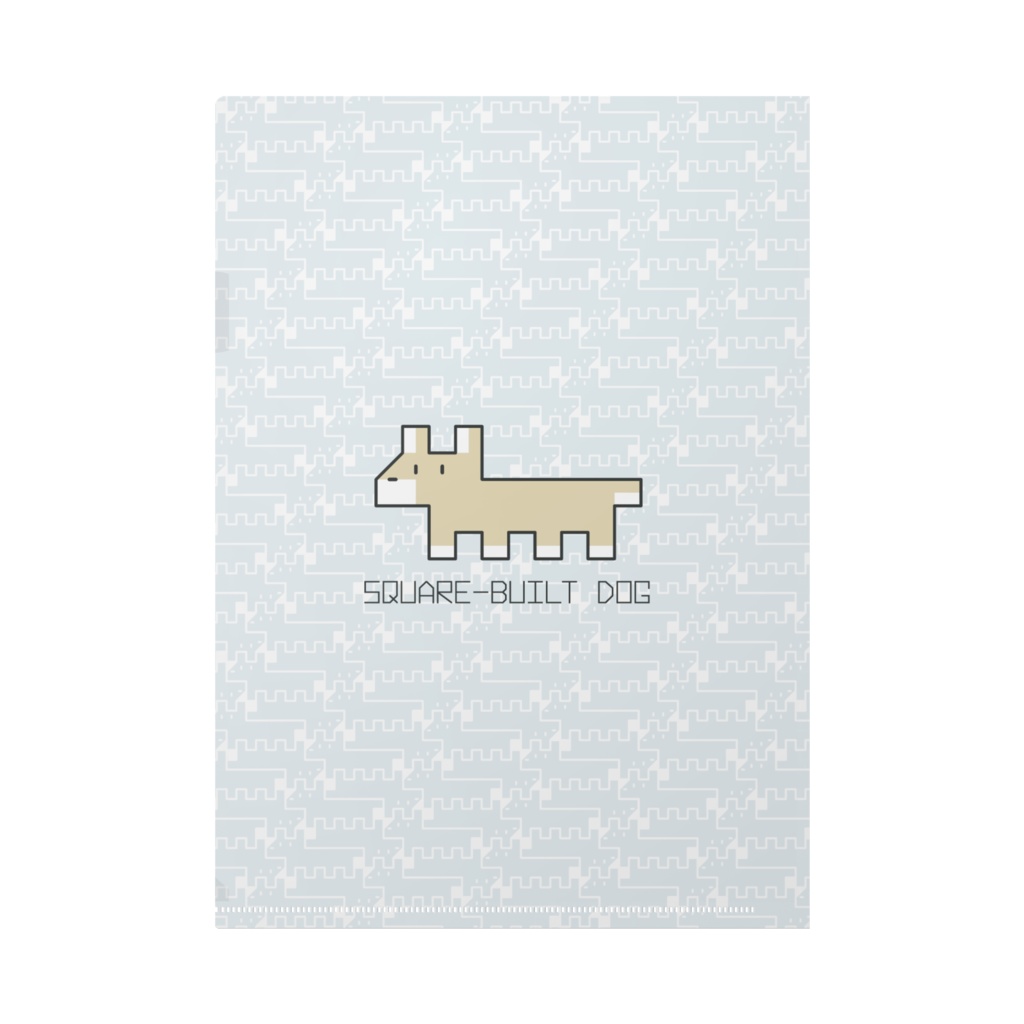 カクカクわんこ【クリアファイル A4】
