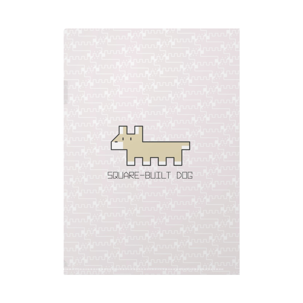 カクカクわんこ【クリアファイル A4】