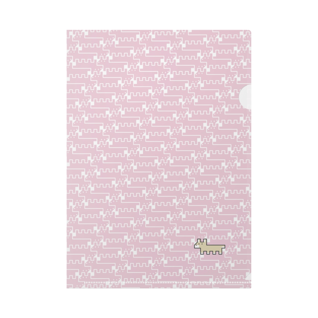 カクカクわんこ【クリアファイル A4】