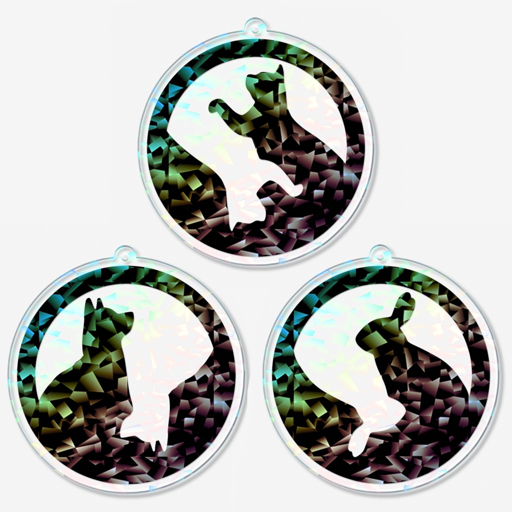 なんちゃって陰陽紋【アクリルキーホルダー】