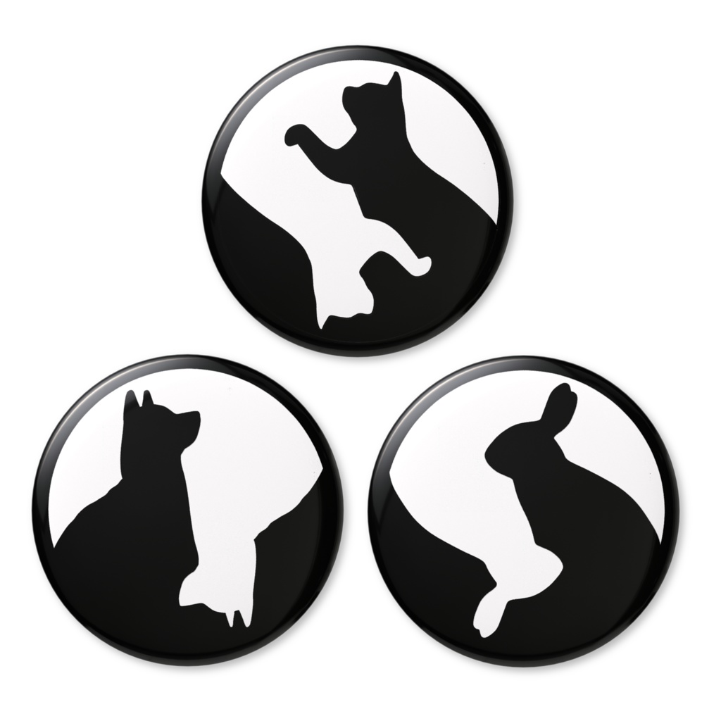 なんちゃって陰陽紋【缶バッジ】