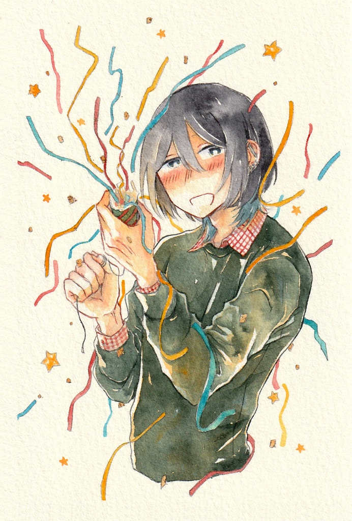 【原画】holiday, home party