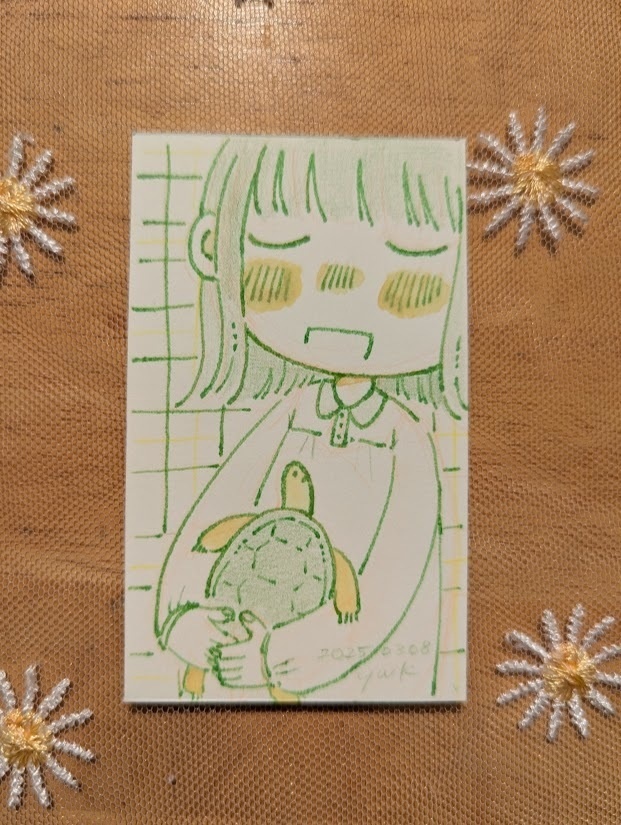 【ドローイング】かめとのんびり