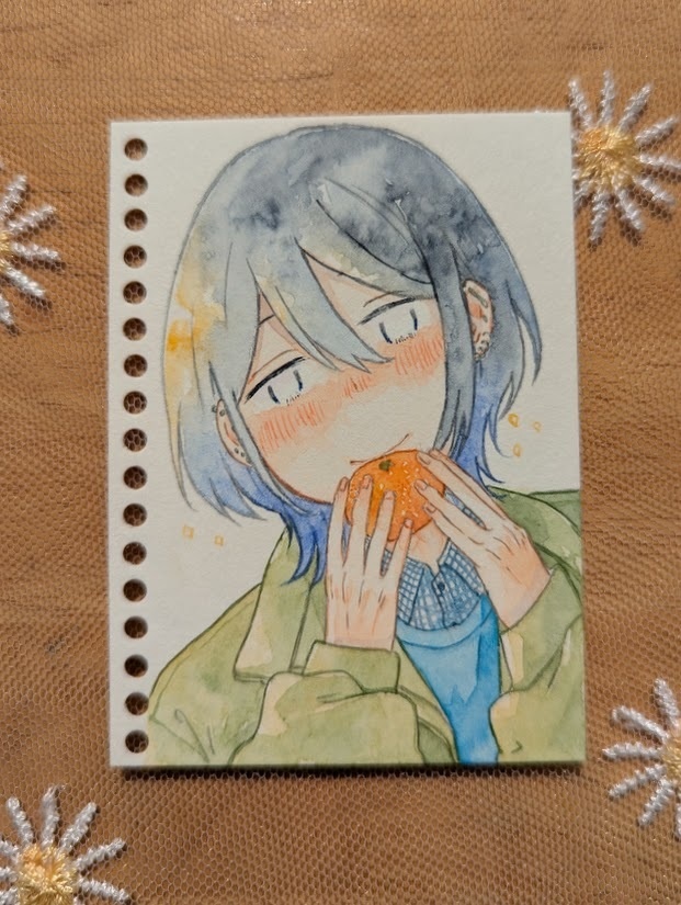 【ドローイング】みかん「もらった！」