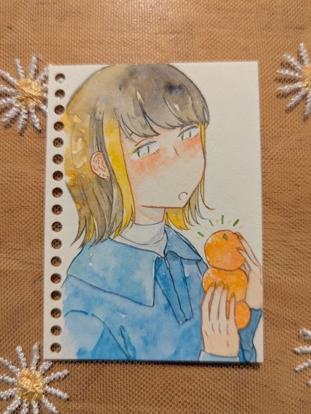 【ドローイング】みかん「あげる」