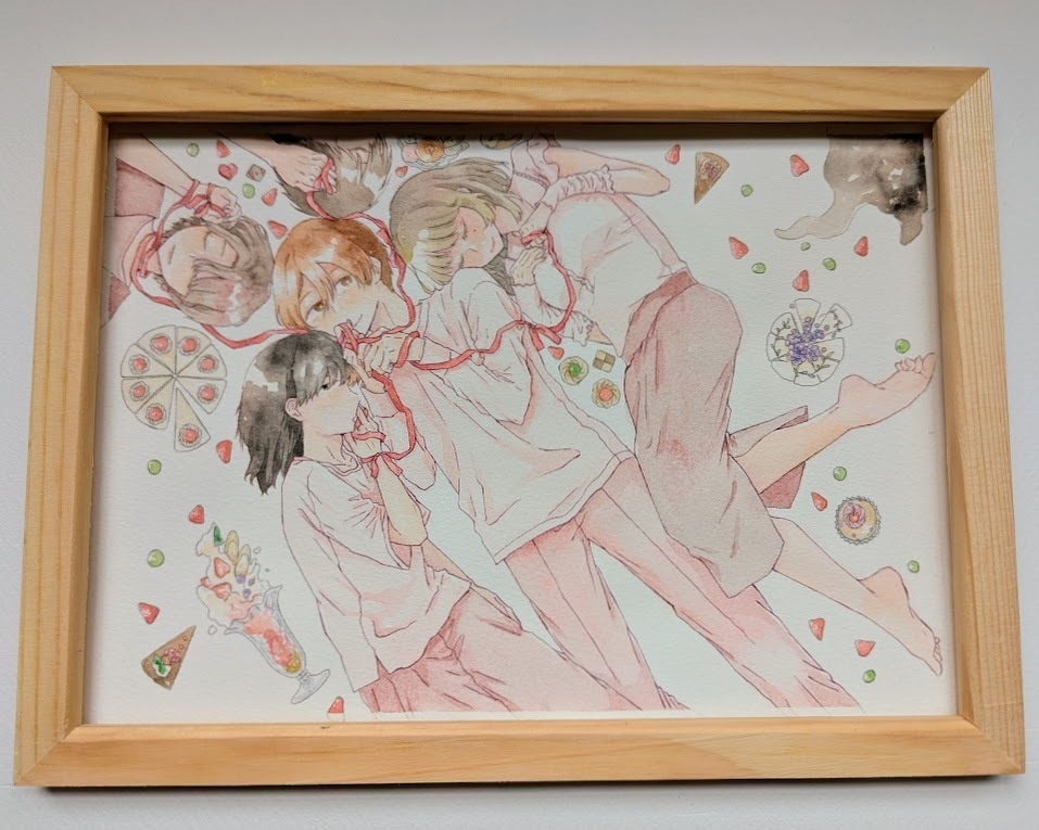 【原画/簡易額付】「名札とショーケース」