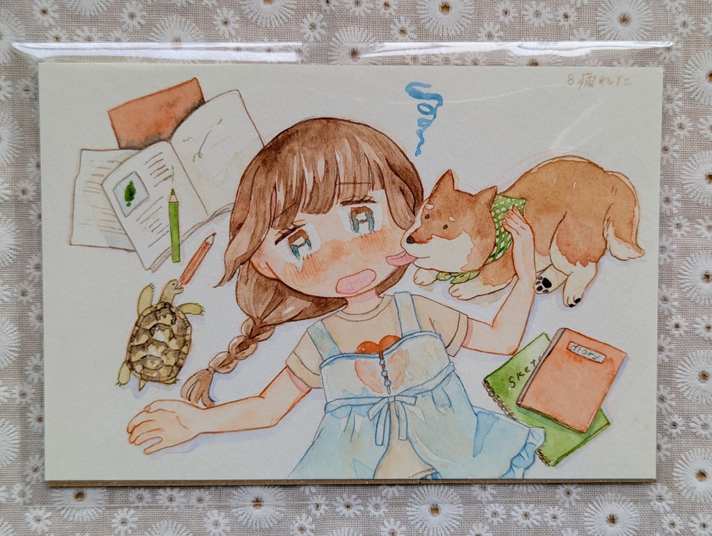 【原画】しばかめとあの子