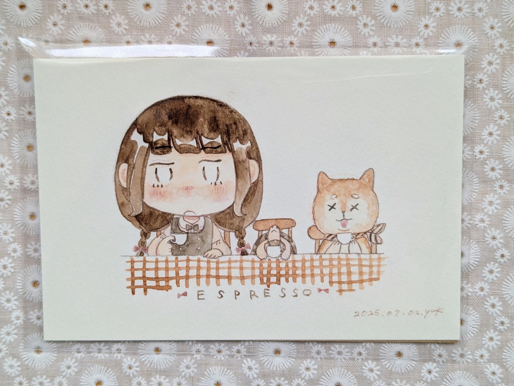 【原画】しばかめとあの子