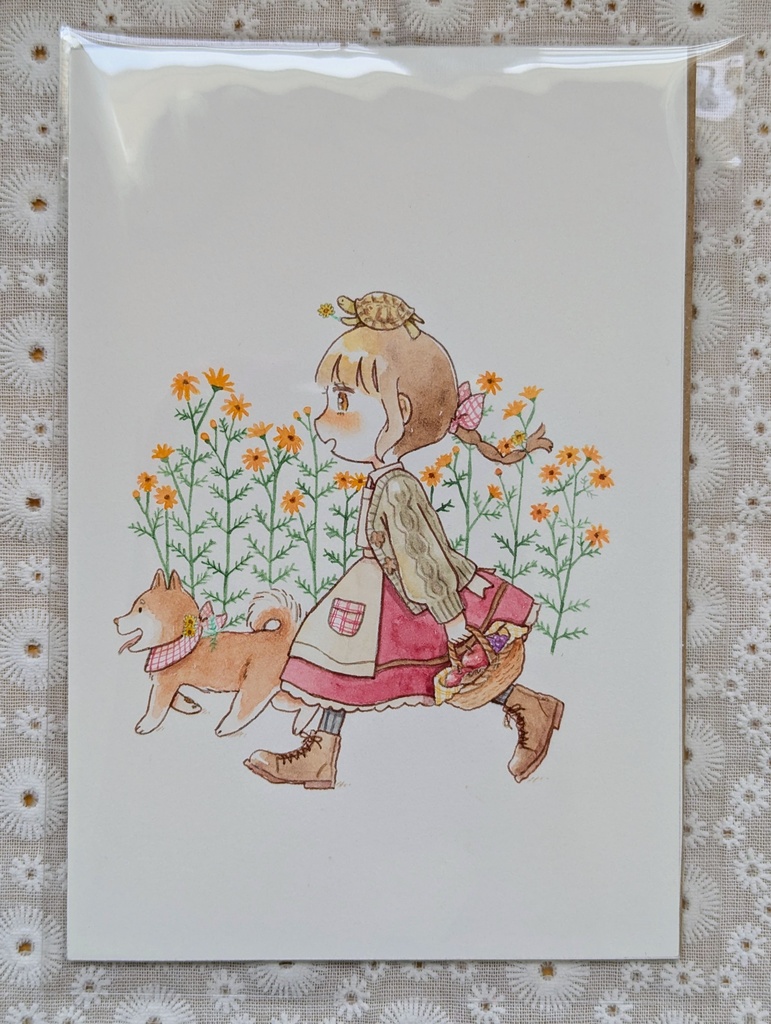 【原画】しばかめとあの子