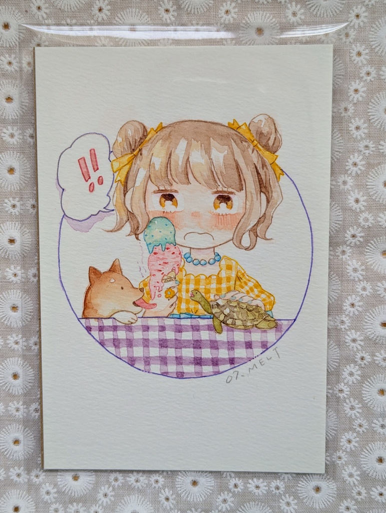【原画】しばかめとあの子