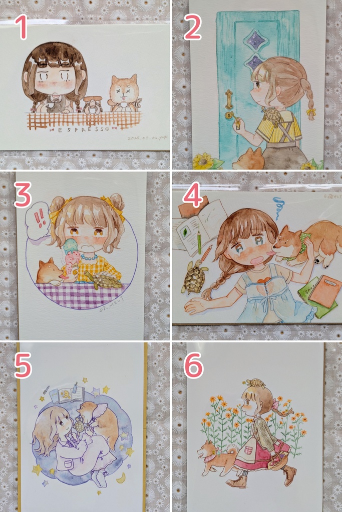 【原画】しばかめとあの子