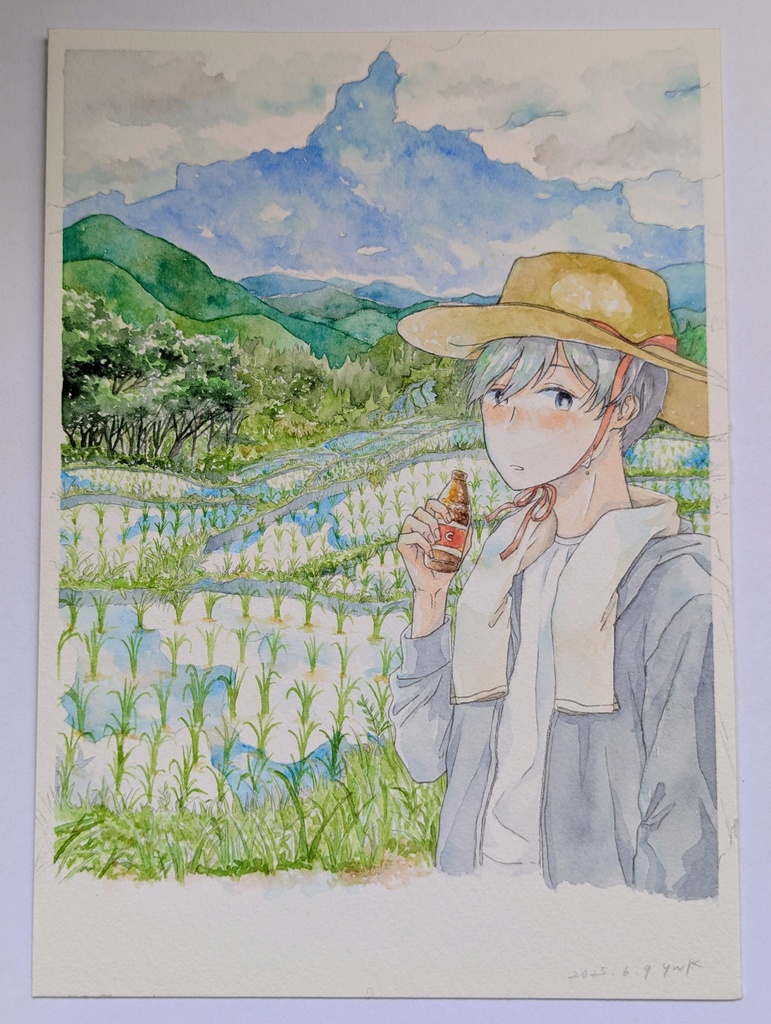 【原画】2025年カレンダーイラスト