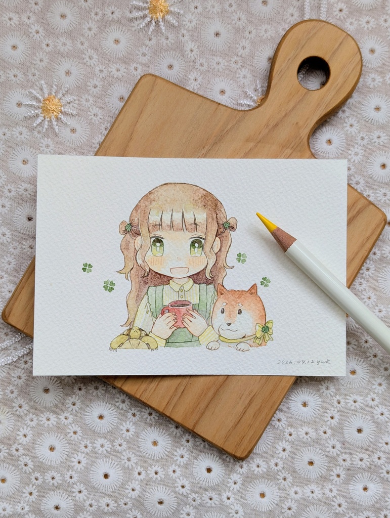 【原画】春のコーヒーやすみ