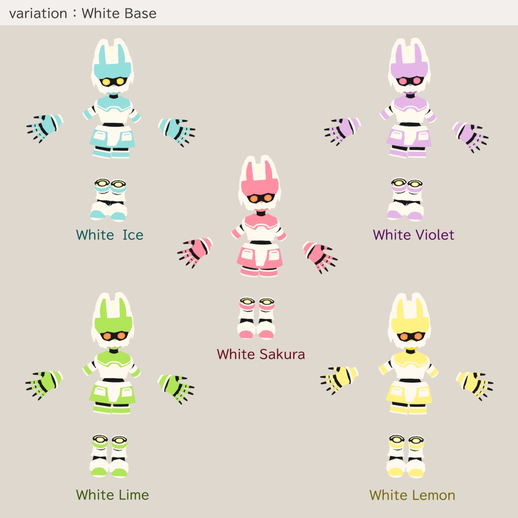 Quest・VRM対応オリジナル3Dモデル「Fllico(ふり子)」