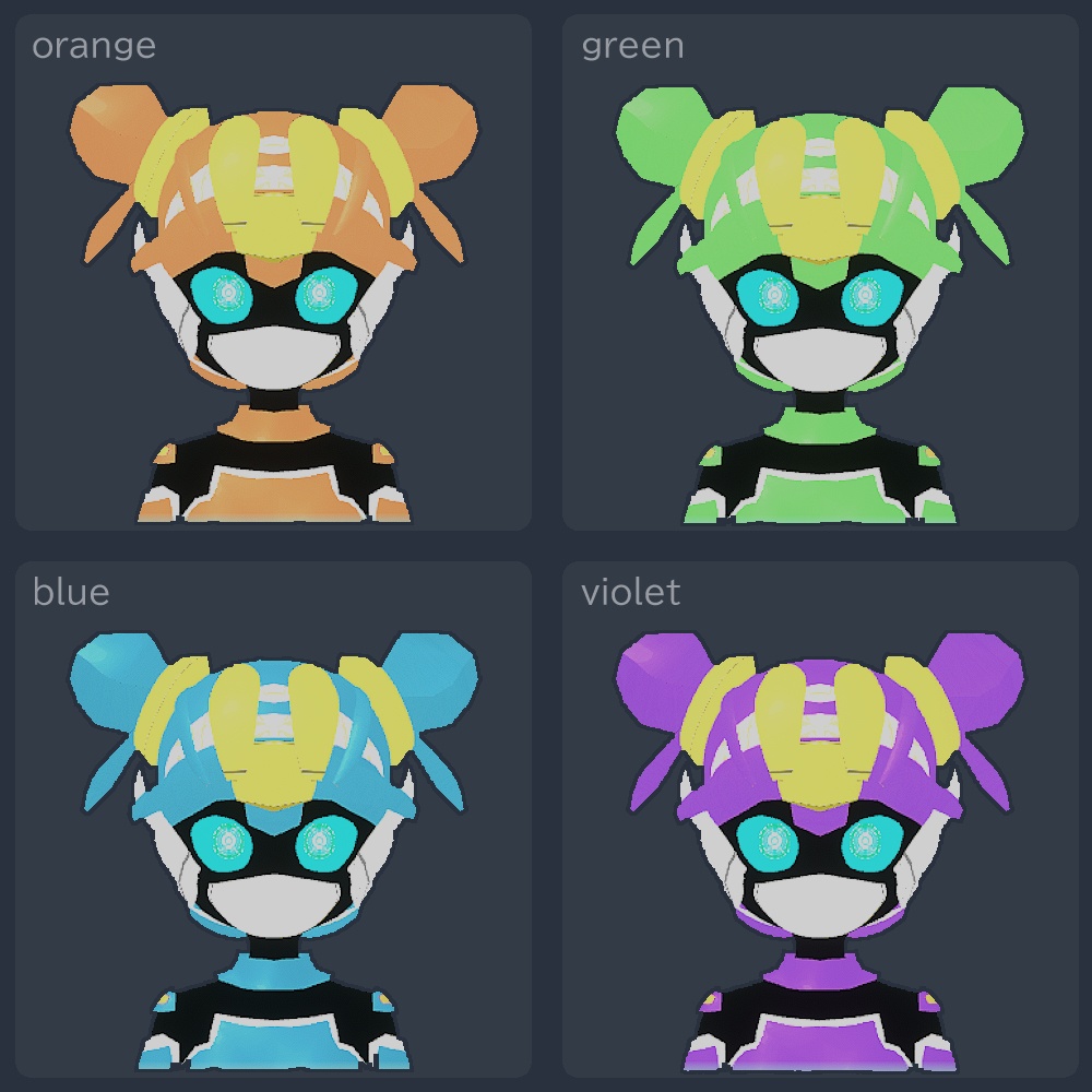 【Quest対応】VRChat使用想定3Dモデル「Rocco(ろっ子ちゃん)」