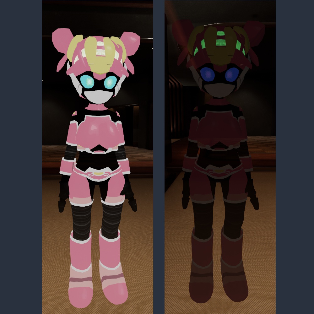 【Quest対応】VRChat使用想定3Dモデル「Rocco(ろっ子ちゃん)」