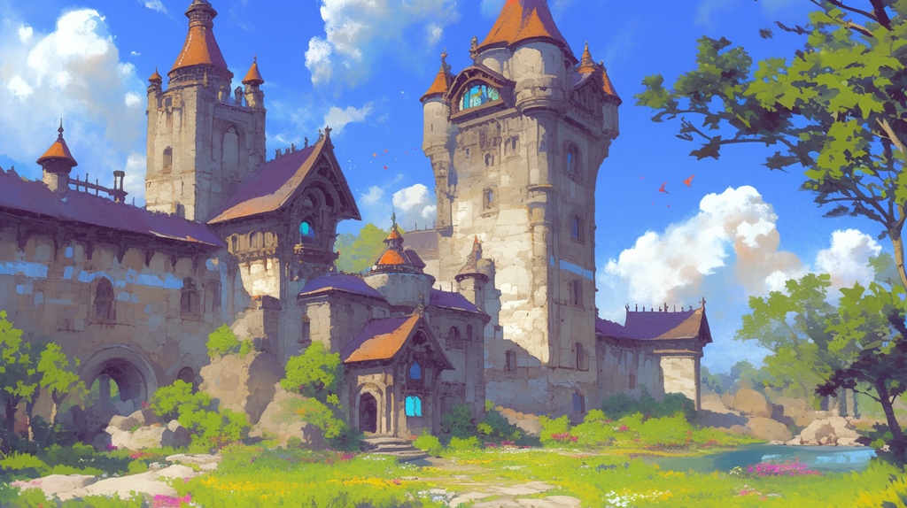 ファンタジー背景素材20種(合計226枚)セット - 特価パック - AIイラスト