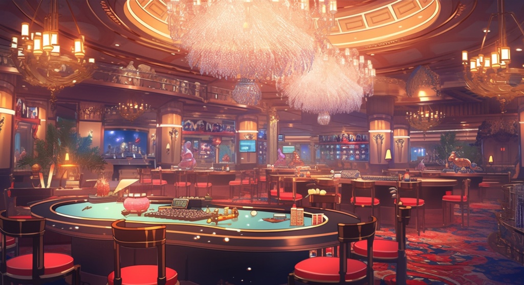 カジノ風な背景素材。8枚セット - AIな背景素材屋 - BOOTH