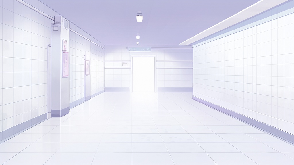 地下道、地下通路な背景素材。１3枚セット