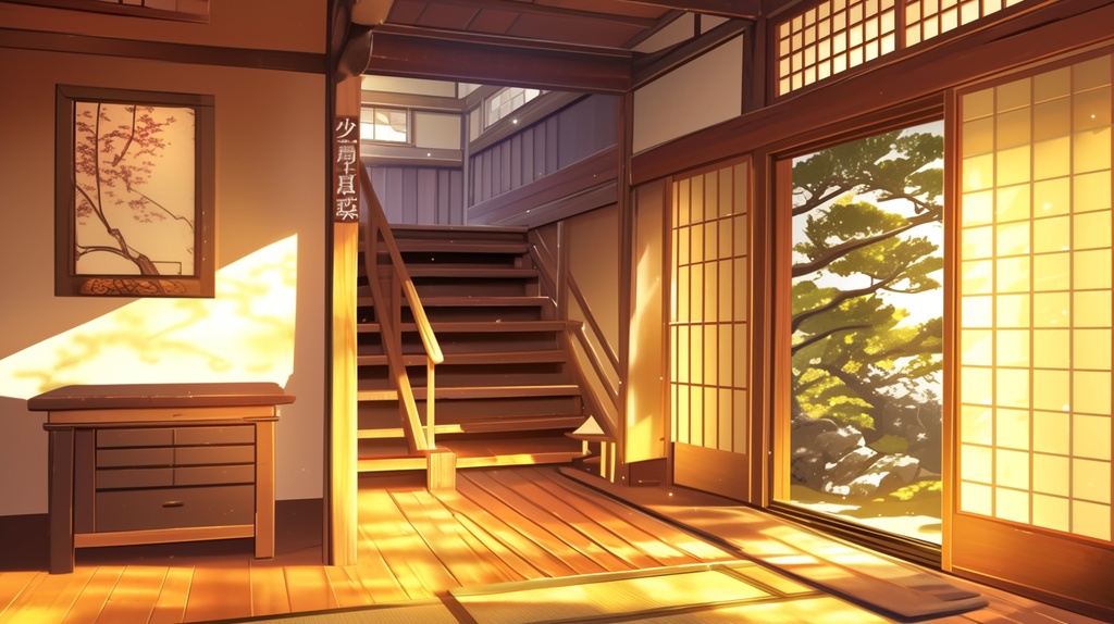 ファンタジー的な日本の家の階段１～9　ver.2