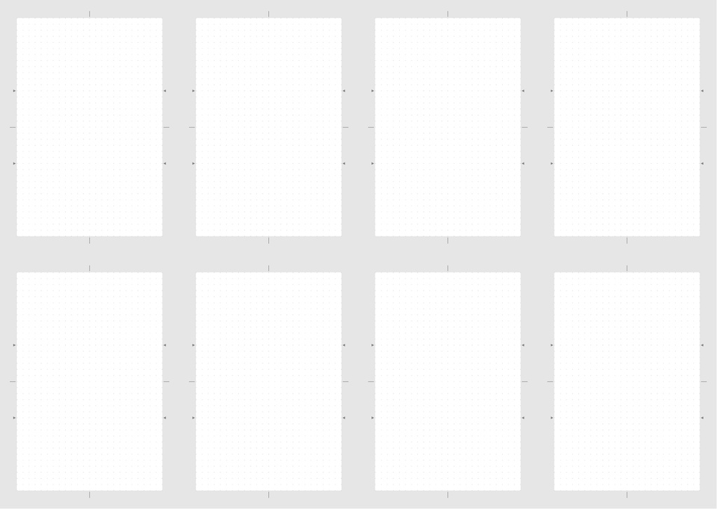 ネーム用紙 A5・B5 単ページ/見開き/4P/8P(PDF・PNG)綴り版24P・32P・40P(PDF)