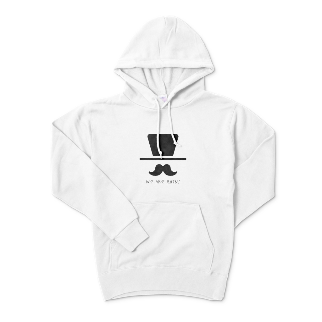 We are 座員パーカー 白