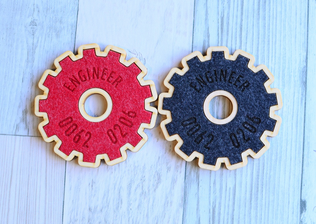 フェルトギアコースター