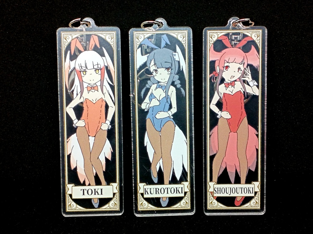 バニートキs クリアしおり&アクリルキーホルダ