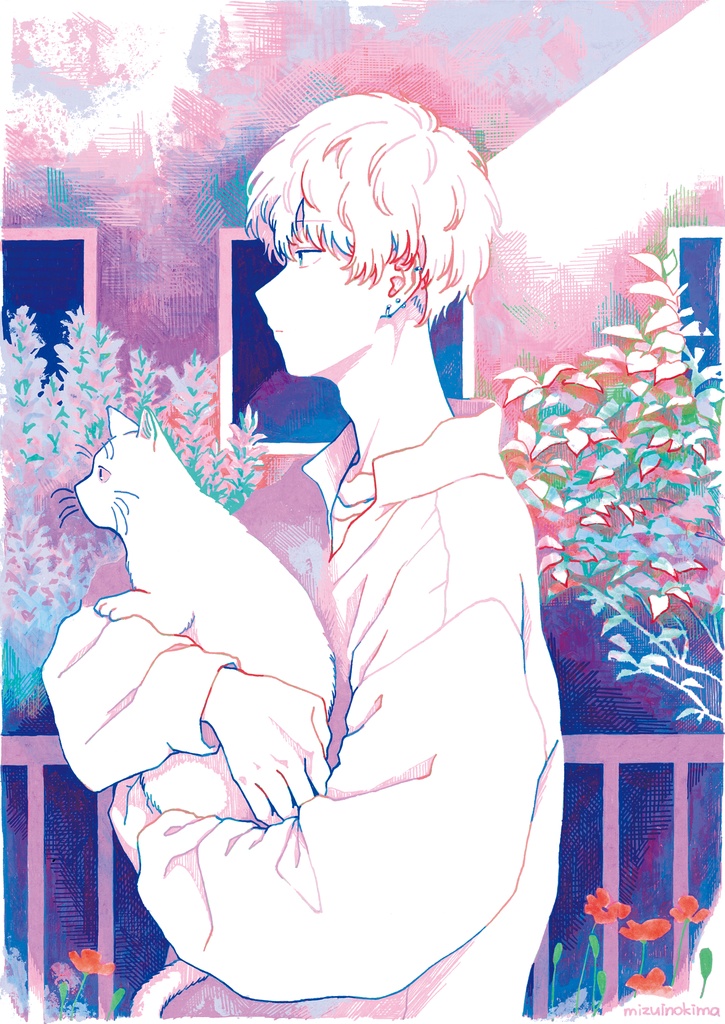 原画「ただ見ている」