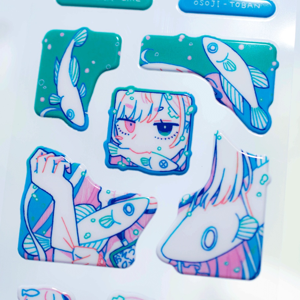 ぷっくりシール「OSOUJI-TOBAN」