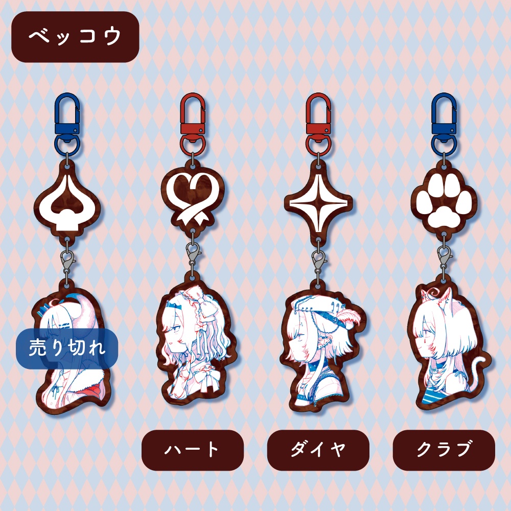 連結アクキー「切り札のドレスコード」