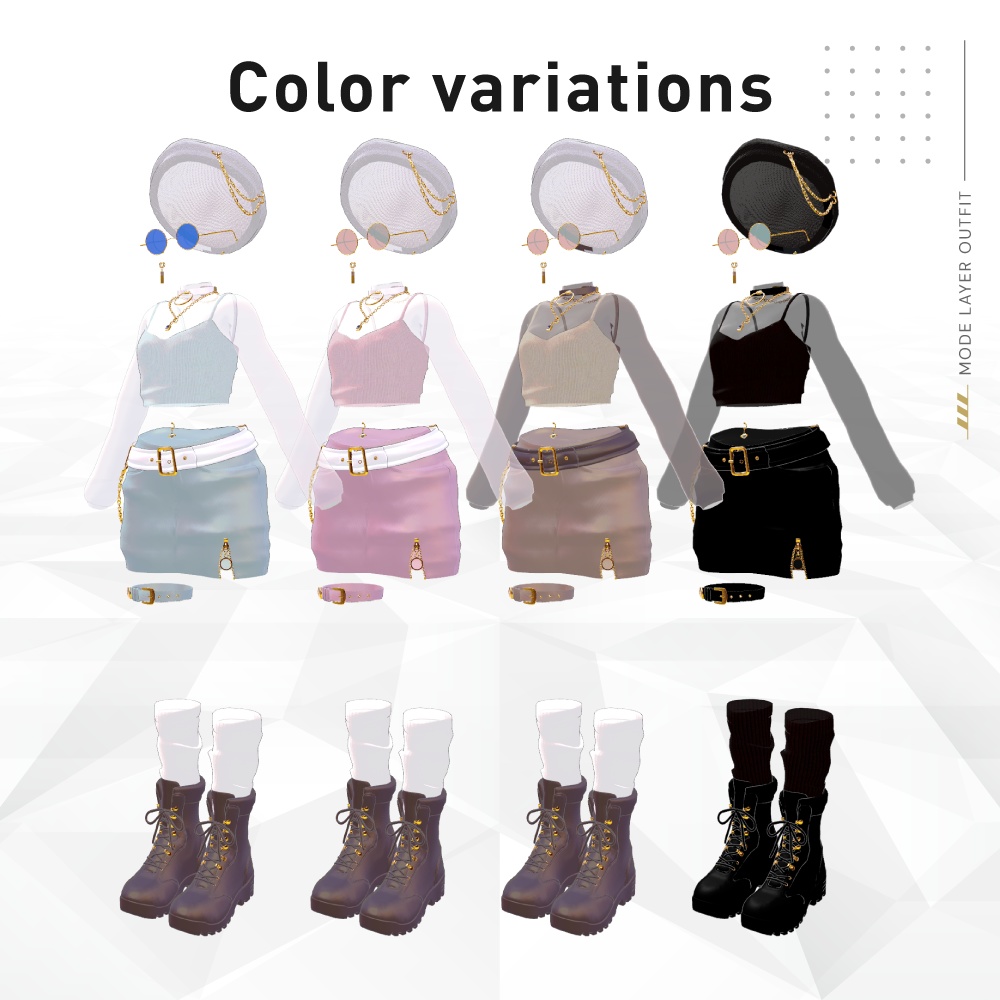 5/6 17:00までセール価格🎁【7アバター対応】 Mode Layer Outfit【MA対応】