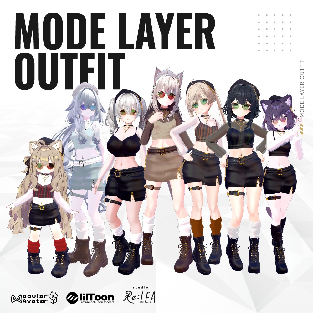 5/6 17:00までセール価格🎁【7アバター対応】 Mode Layer Outfit【MA対応】