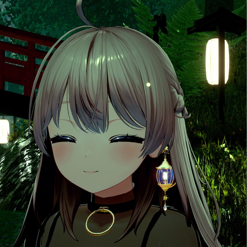 6/8(月)まで¥700→¥500のセール中🎁【MA対応】 ホタルのパーティクルつき耳飾り - Firefly lantern earcuff【パーティクル付/全アバター対応】
