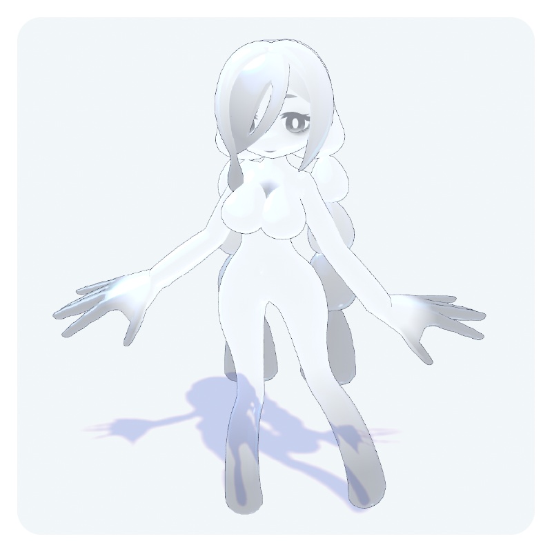 オリジナル3Dモデル【スライムのホルマリンちゃん】