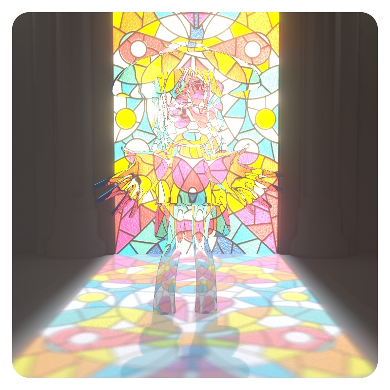 オリジナル3Dモデル【スライムのホルマリンちゃん】