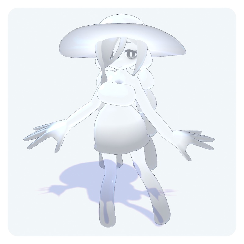 オリジナル3Dモデル【スライムのホルマリンちゃん】