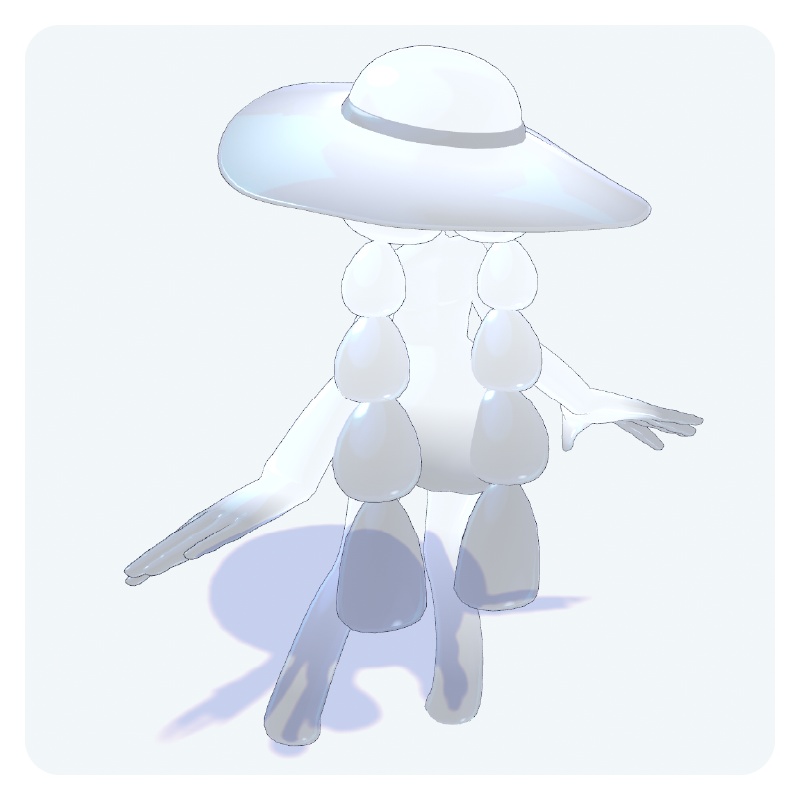 オリジナル3Dモデル【スライムのホルマリンちゃん】