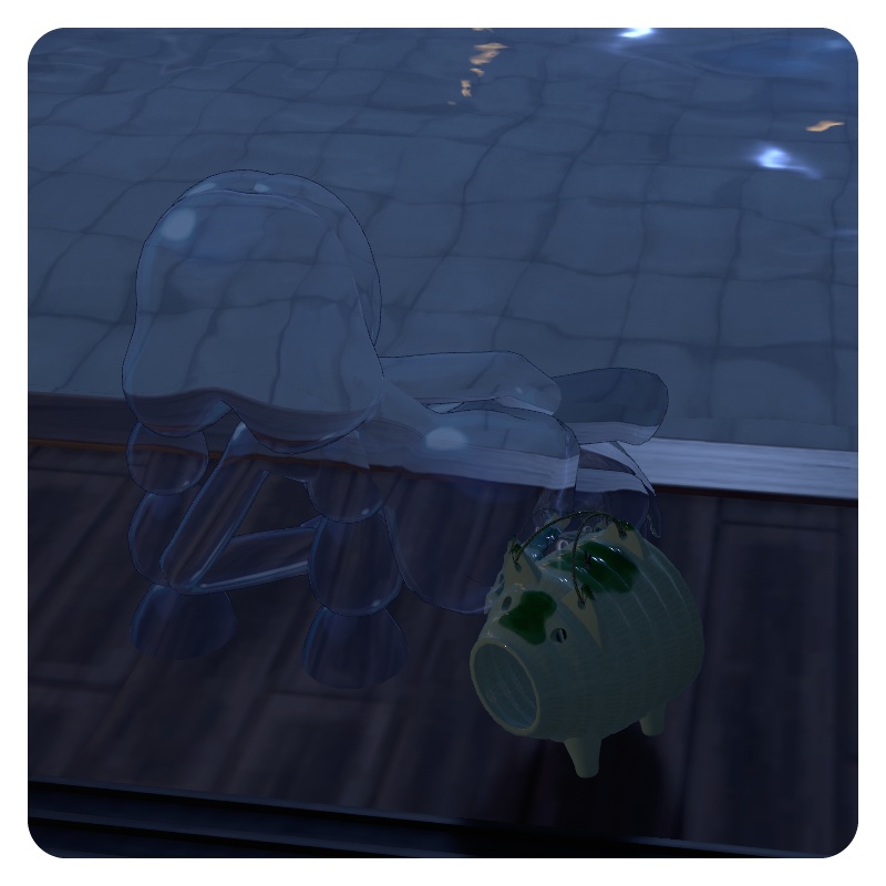 オリジナル3Dモデル【スライムのホルマリンちゃん】