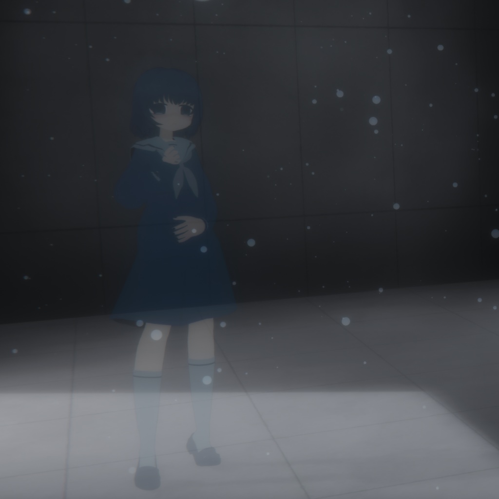 オリジナル3Dモデル【幽霊のトオルちゃん】