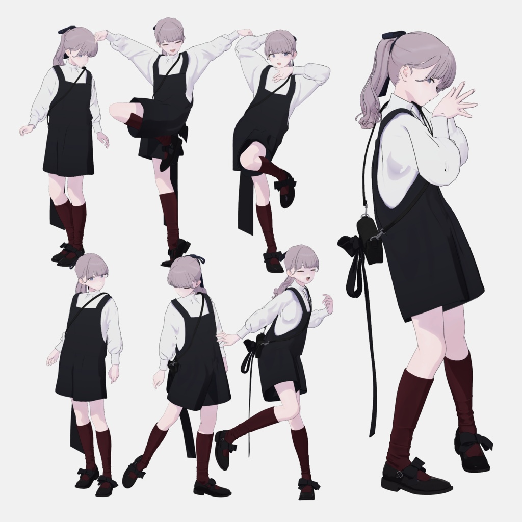 02 - ポートレート向けポーズ集 15個セット #M05_booth